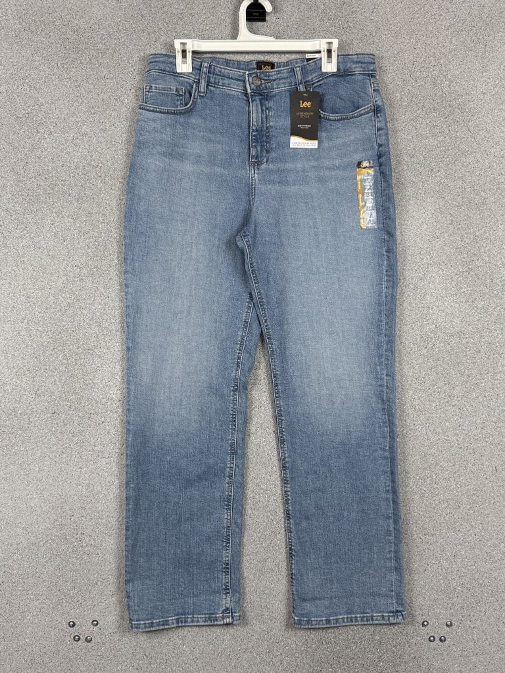 Lee Legendary Boyfriend Womens Jeans 14 Mid Rise Light Wash Stretch CP5018